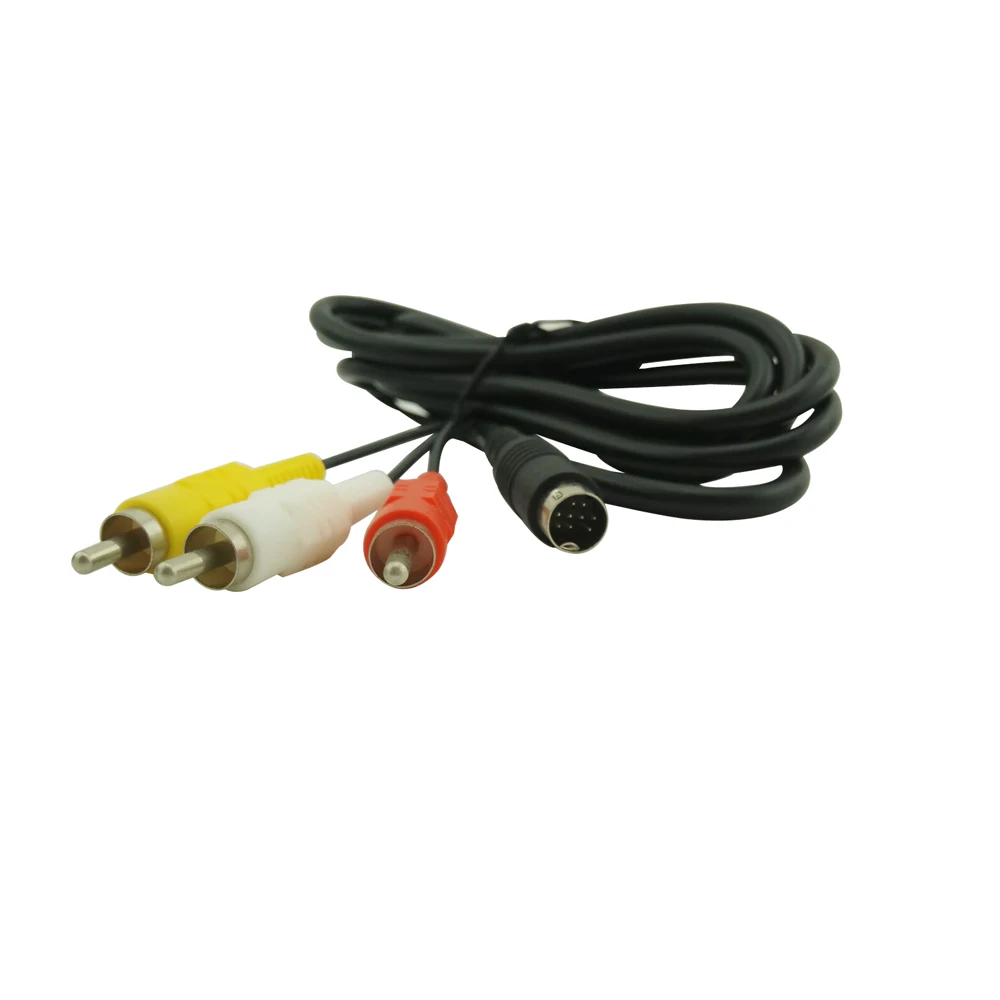 10pcs 9pin For Sega Genesis 2 Audio Video Av Cable Cord Rca Cable For