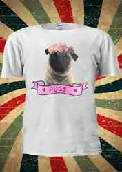 Чехол pug life для собак Мопсов милый Instagram Tumblr модная футболка для мужчин и женщин унисекс 17822019 модный бренд 262% хлопок с круглым принтом