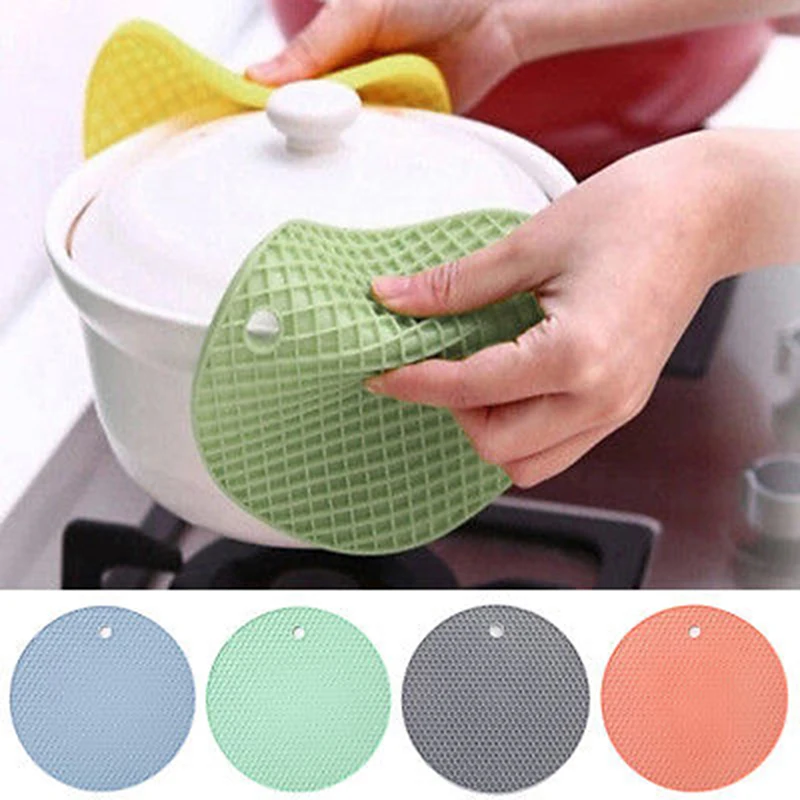 18cm Non slip Pot Holder Table Placemat Kitchen Accessories Round Heat