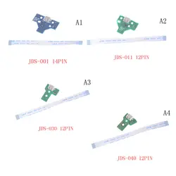 С Flex ленты кабель JDS-001 JDS-011 JDS-030 JDS-040 зарядка через usb Порты и разъёмы Разъем доска Зарядное устройство доска для PS4 Pro плате контроллера