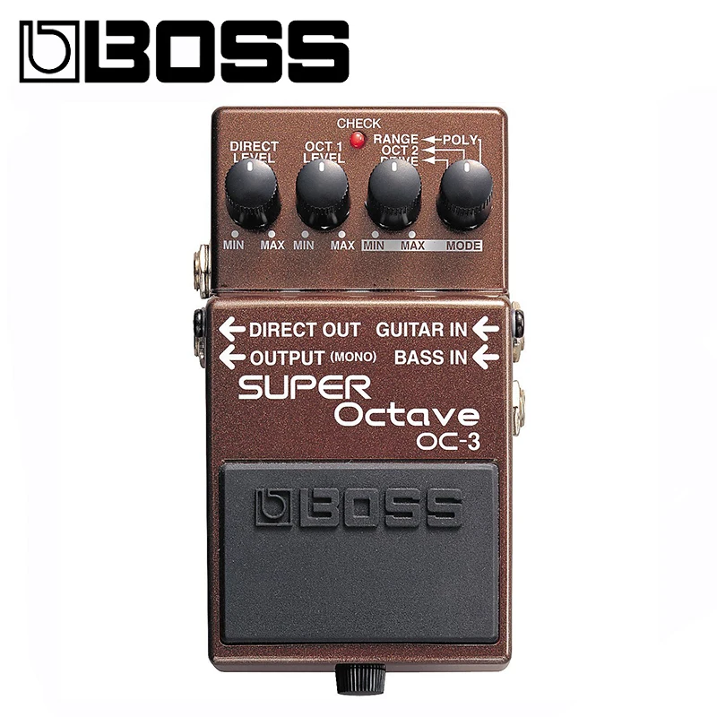 Boss OC 3 Dual Super Октавная педаль для гитары/баса со встроенным пучком Overdrive с
