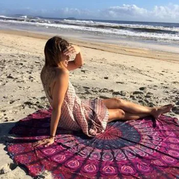 

Chinese Printed Cheap Circle Round Microfiber Bath Beach Towel Large Kids Women Men Towels Bathroom Summer Beachs Blanket Rugs