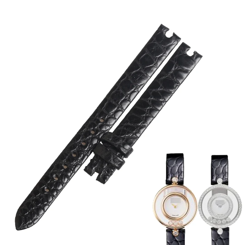 

WENTULA watchband for Chopard HAPPY DIAMONDS alligator skin /crocodile grain 203957-5201