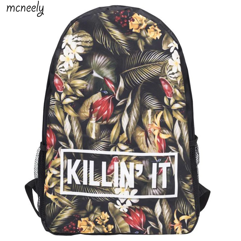 

Popular Fashion Backpack School Bag For Boys Girls Rucksack Fully Printed Luggage Travel Bag Students School Bag