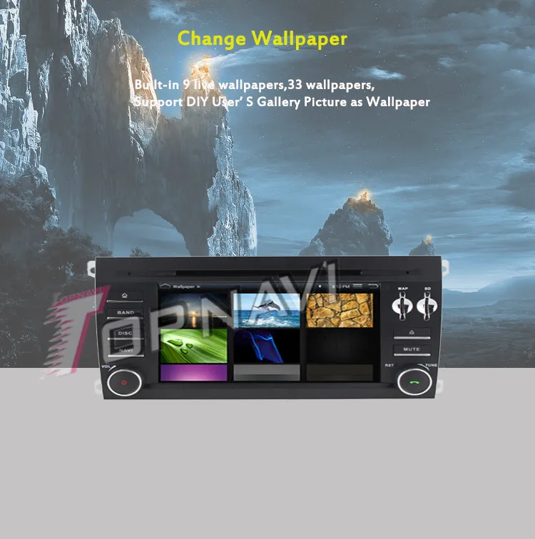 Cheap Topnavi Quad Core Android 7.1 Car DVD Player for Poesche Cayenne 2003 2004 2005 2006 2007 2008 2009 2010 Radio GPS Navigation 25