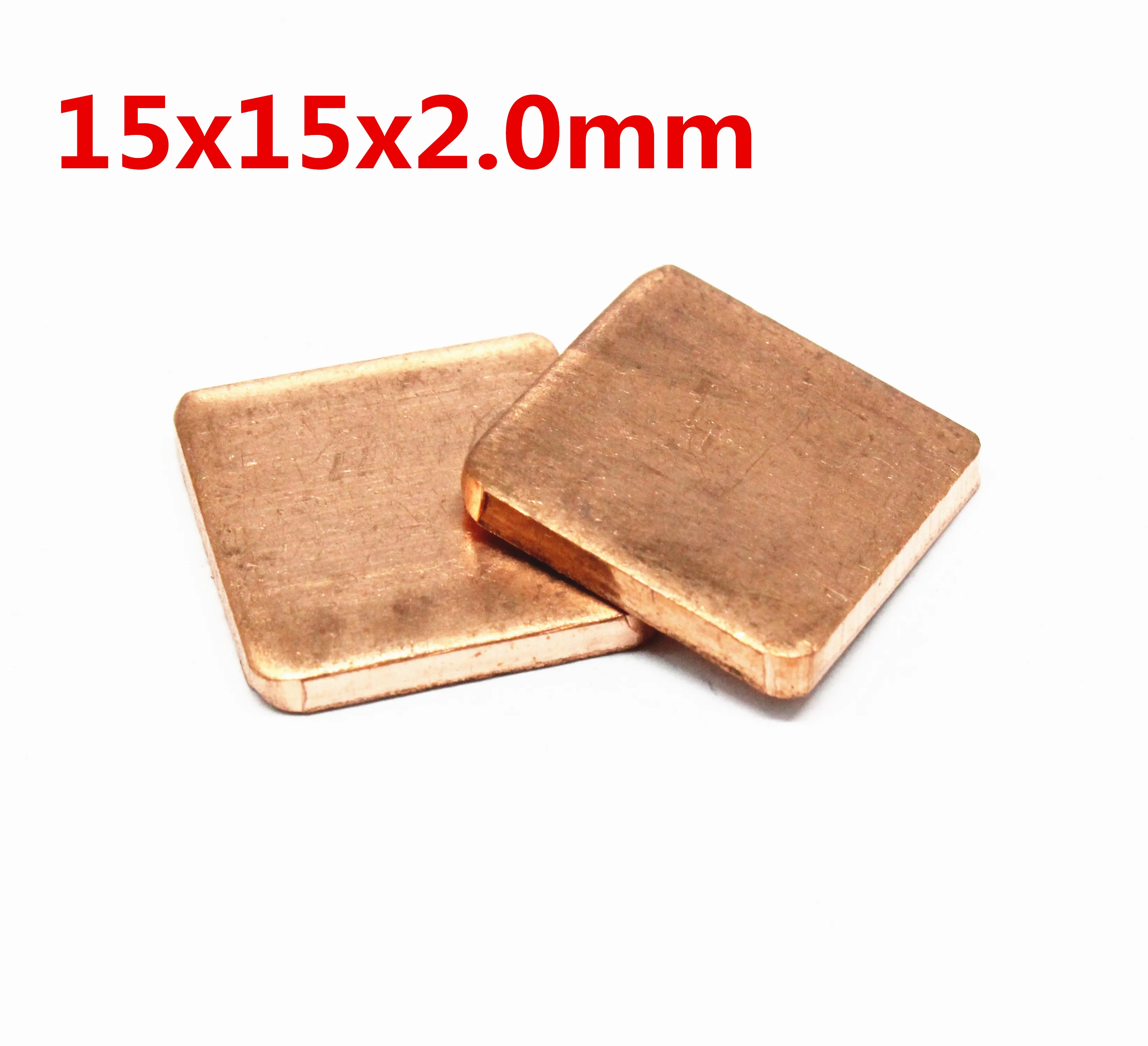 

10 Pcs Thermal Pad Barrier Pure Copper Heatsink Shim For Laptop Plate Computer Graphics Card Heat Sink Cooling pad 15X15X2.0mm
