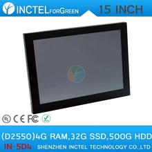 All in One PC with HDMI 15″ 1280 * 800 2mm ultra thin LED panel Intel Atom D2550 computer