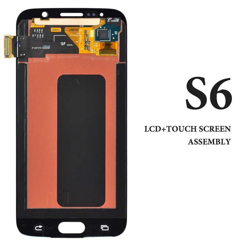 Для Samsung S6 LCD G920F без рамки AMOLED дигитайзер дисплей сенсорный экран в сборе Белый