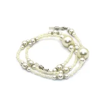 20 шт. белый акриловый Бисерный шнур для очков для чтения стеклянный шейный ремень держатель для глаз красный шнур