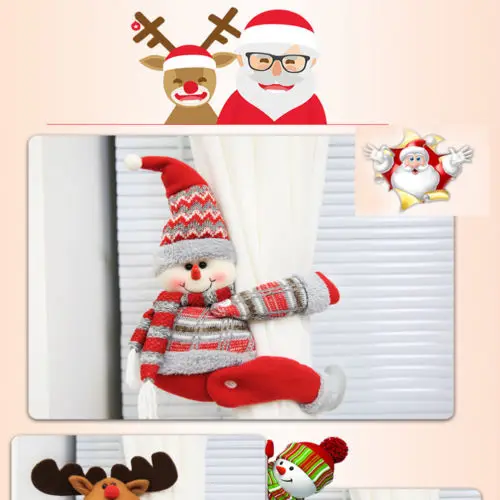 

Christmas New Curtain buckle Tiebacks Tie Backs Buckle Clips Holdbacks Home