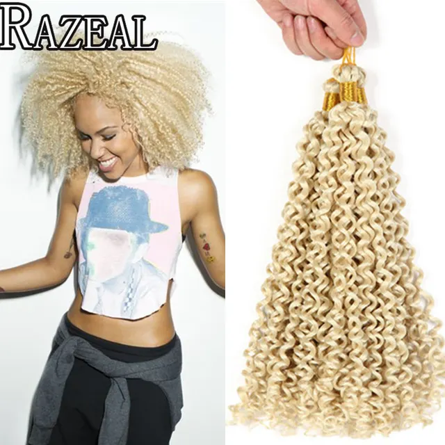 Zazeal Hair Products 14In Crochet Braids Blonde Braiding