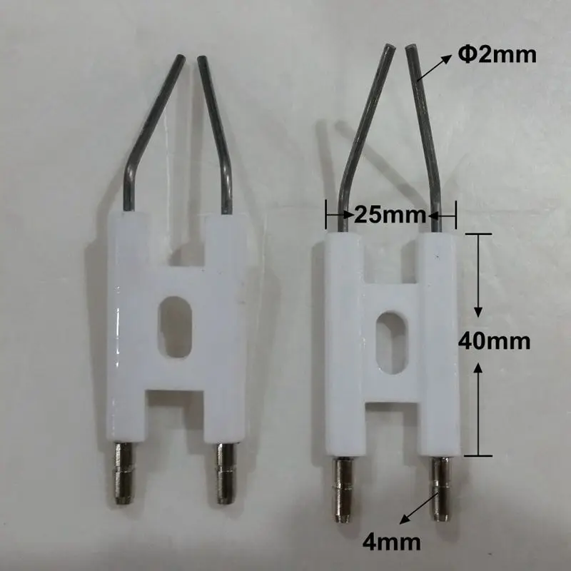H тип горелки Искрящаяся пробка, двойной стержень керамический электрод искры зажигания, горящая машина мазута газовая плита, керамический обжиг иглы