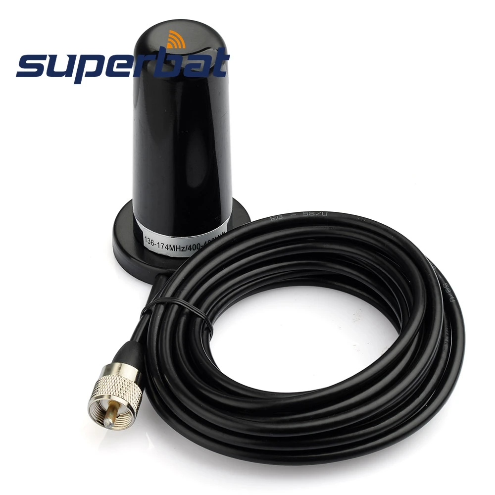 Antena de Rádio Nmo para Motorola Superbat Banda Dupla Intercomunicador Veículo Ímã Montagem Pm400 Xtl2500 Táxi Antena Rádio Móvel Vhf – Uhf