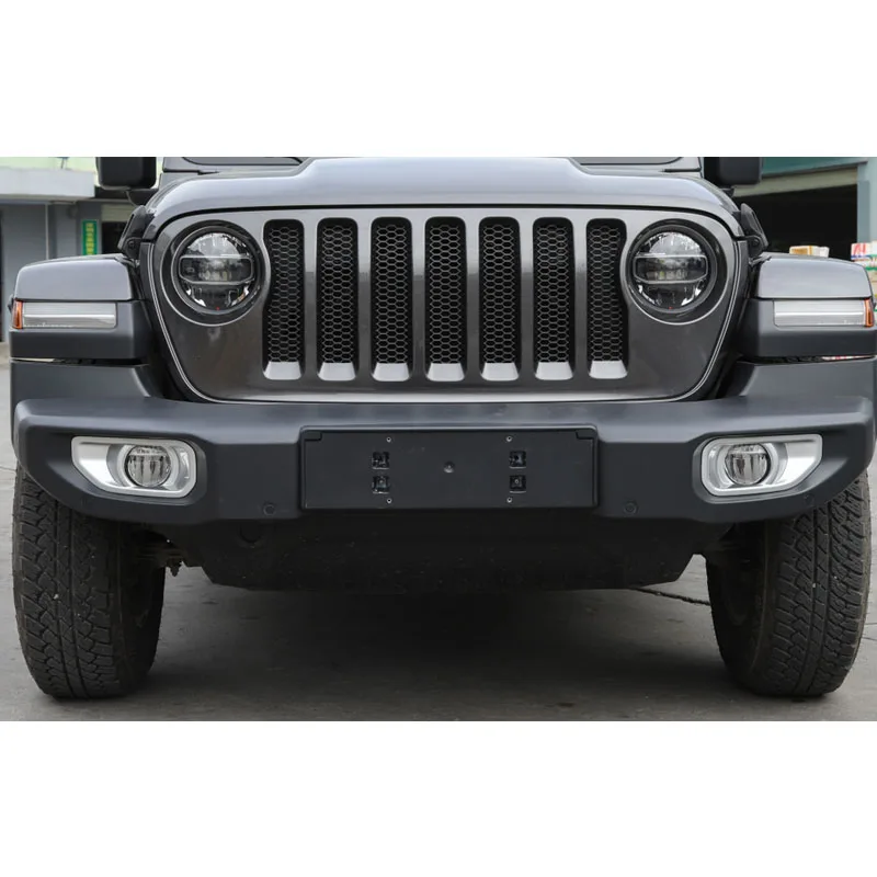 Car Stickers Cover Trim for Jeep Wrangler 2018 Up ABS Car Front Fog Lamp Decoration Cover for Jeep Wrangler JL Car Accessories (55)