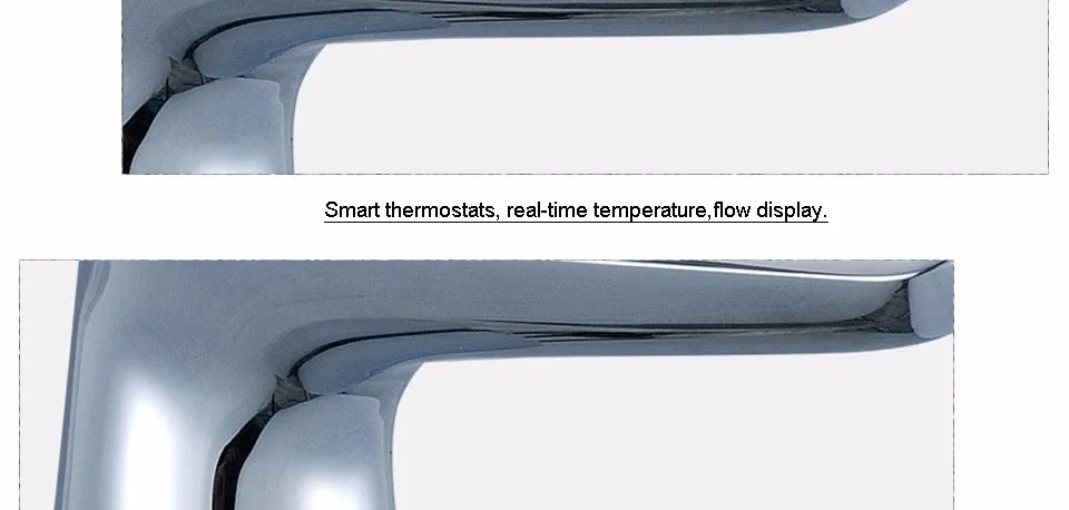 2 года гарантии роскошный ЖК-дисплей сенсорный экран умный термостат кран для раковины Электрический смеситель цифровой термостат кран