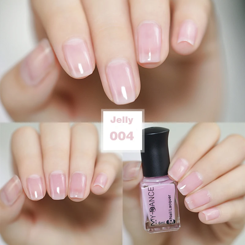 Nuevo color de esmalte de uñas Nude caramelo secado rápido gelatina translúcida esmalte de uñas 6 ML de protección del medio ambiente inpeelable Nuevo color de esmalte de uñas Nude caramelo secado rápido gelatina translúcida esmalte de uñas 6 ML de protección del medio ambiente inpeelable