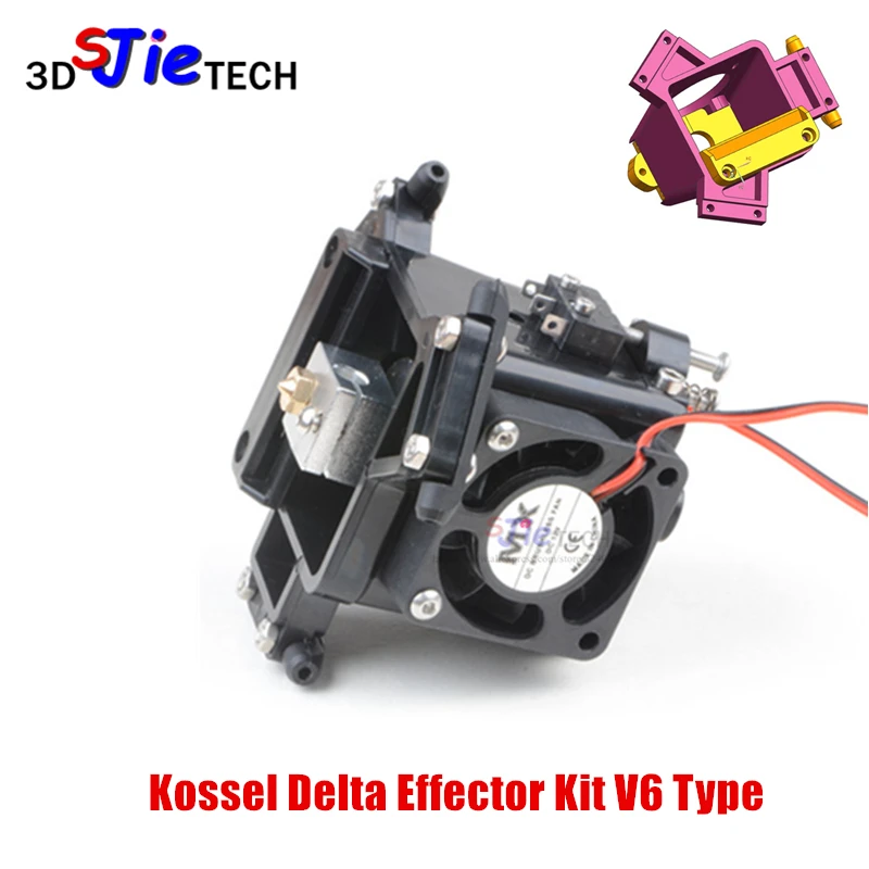 Reprap Kossel Delta Effector полный комплект/набор 1 75/3 мм M3/M4 V6 hotend тип авто выравниватель для