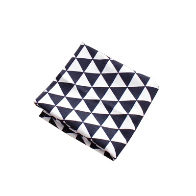 Triangle 1 CAKEHOUD Европейская сельская местность решетки хлопковый матрас лаконичная фотография квадратная салфетка микроволновая печь духовка покрытие полотенца ткань - Цвет: Triangle 1