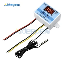 XH-W3001 controlador de temperatura W3001 Digital LED DC 24V, termómetro, controlador térmico, interruptor de sonda Max 10A con refrigeración por calor