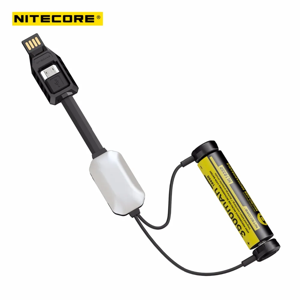 Портативное магнитное зарядное устройство Nitecore LC10 Внешнее USB для зарядки и