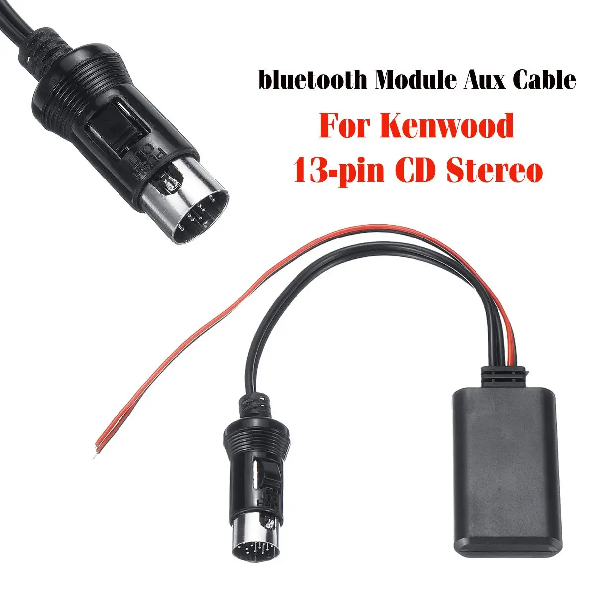 Автомобильный модуль bluetooth аудио Aux кабель адаптер приемник для Kenwood все 13-pin компакт-дисков обоих концах для подключения внешних устройств к автомобильной электроники аксессуары