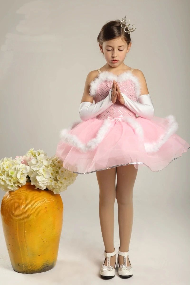 Buy 2015 Cheap Girl Pink Strapless Ballet Princess