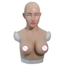 E Cup Realistic Fake Silicone Face Artificial Boobs Silicone Breast Forms For Transgender Crossdresser Transvestism Dragqueen a cup 140g piece size2 fake boobs silicone breast forms realistic artificial silicone fake breast for mastectomy woman breasts