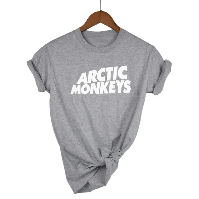 Футболка Arctic Monkeys Sound Wave, рок-группа, концертный альбом, высокая футболка, футболка унисекс, больше размеров и Color-A112 - Цвет: Light Grey-W