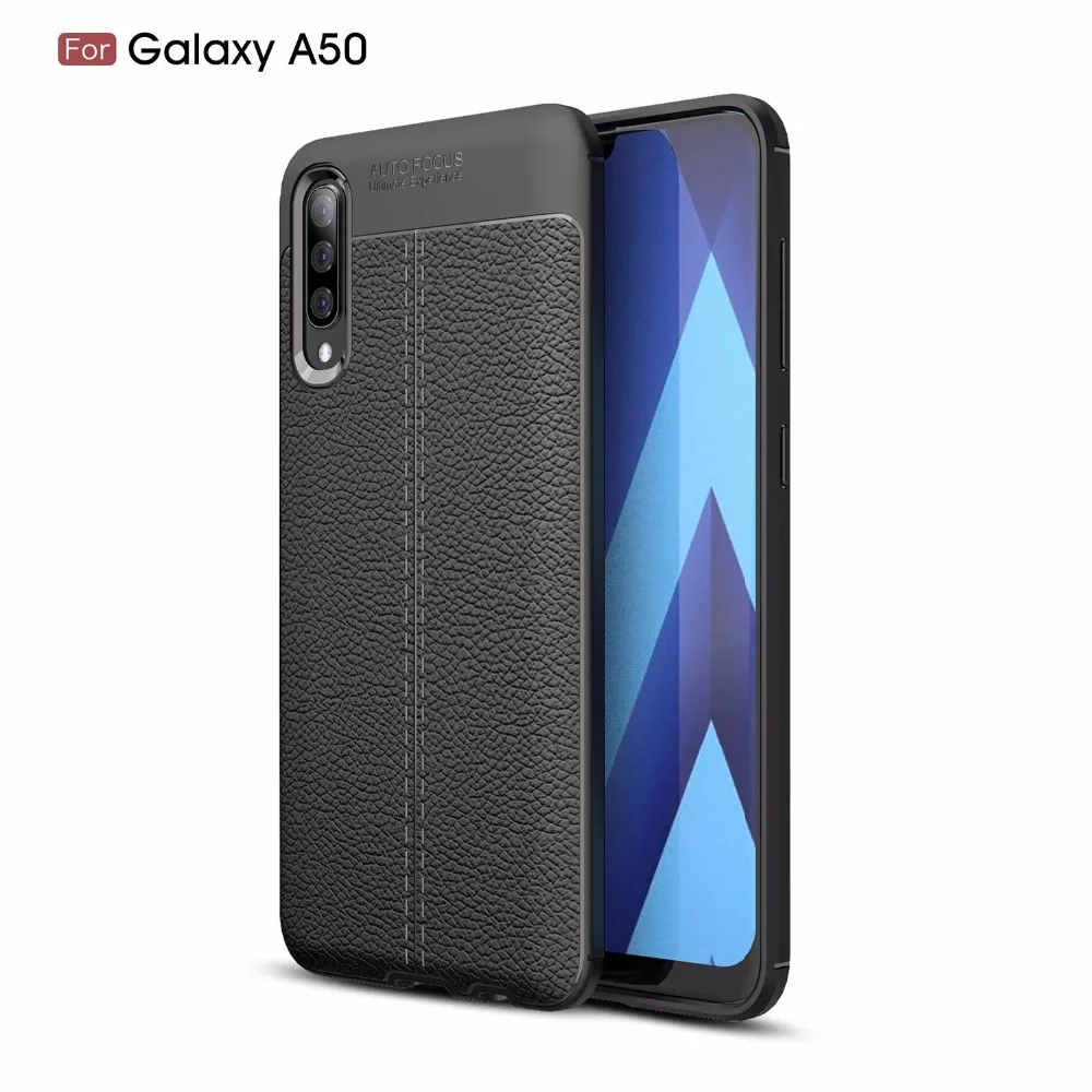 for Samsung A50 case soft slim rugged armor leather silicone case for Samsung Galaxy A50 SM-A505F phone cover A505 for Samsung A50 case soft slim rugged armor leather silicone case for Samsung Galaxy A50 SM-A505F phone cover A505