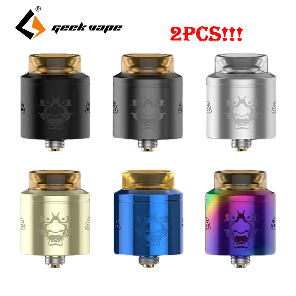 

2pcs Original Geekvape Tengu RDA Tank with Easy Dual Coil Building Honeycomb Airflow Leakage Proof Ecig Vape Atomizer VS Ammit