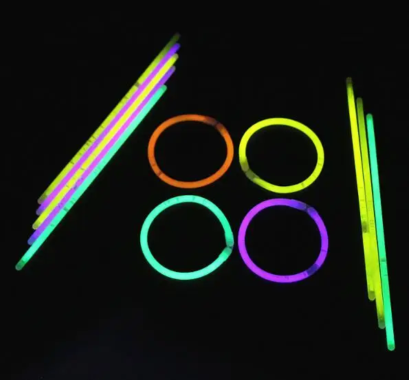 Горячая Распродажа 1000 шт. Glowstick вечерние флуоресцентные браслеты ожерелье светится в темноте неоновые палочки для рождественской вечеринки YH1158