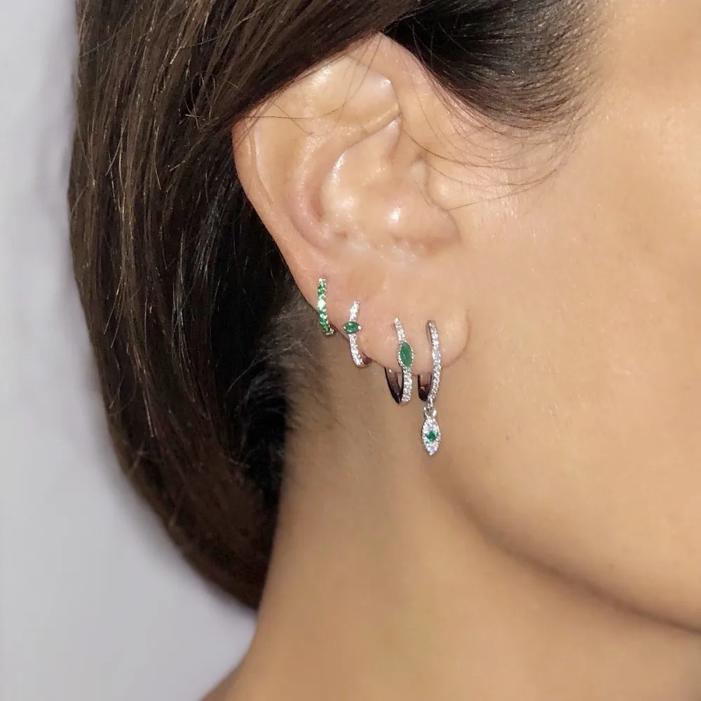 Турецкий Дурной глаз ювелирные изделия Искрящиеся блестки cz капля глаз ...