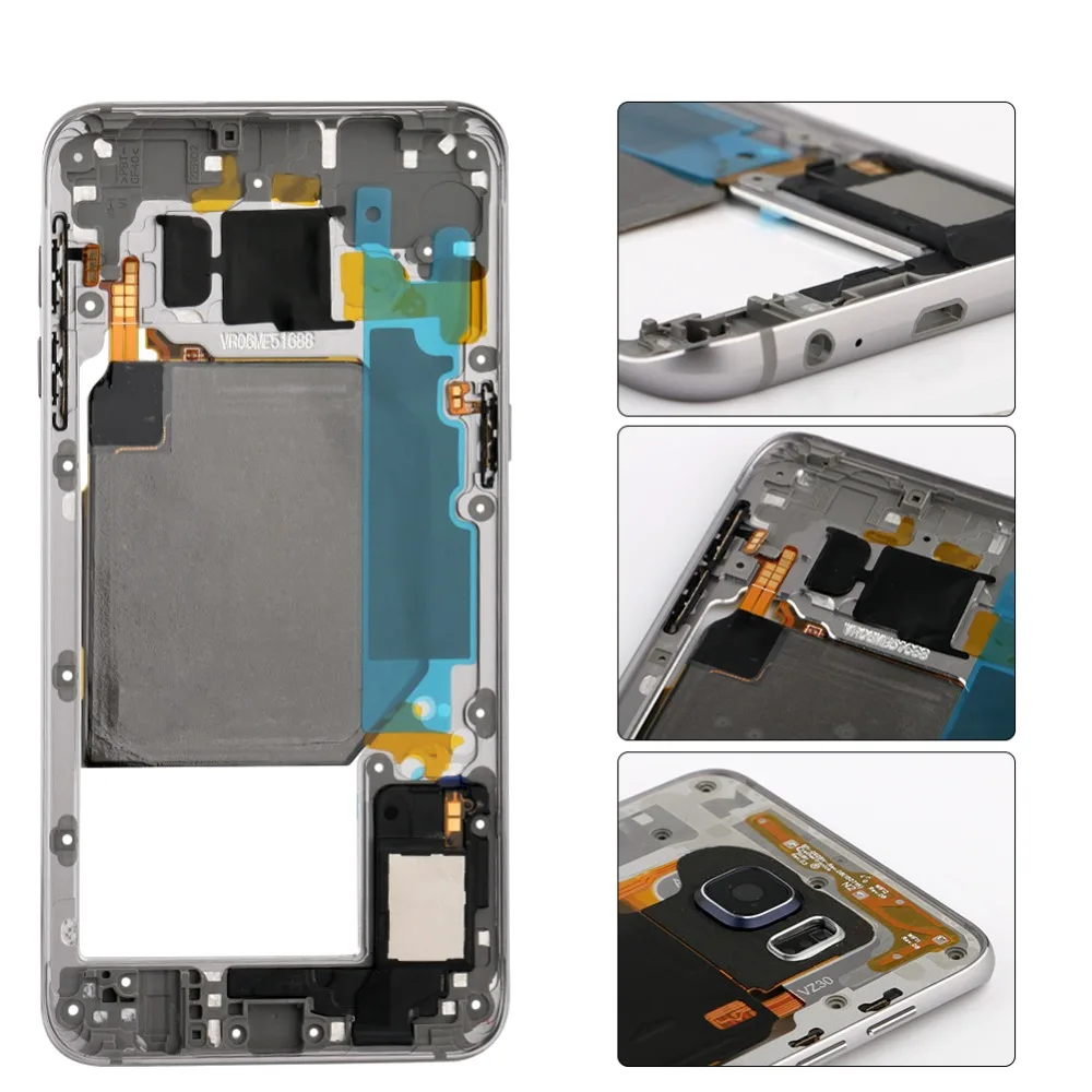 

Middle Bezel Back Frame For Samsung Galaxy S6/S6 Edge/S6 Edge Plus Housing Cover Mobile Phone Replacement Part Accessories