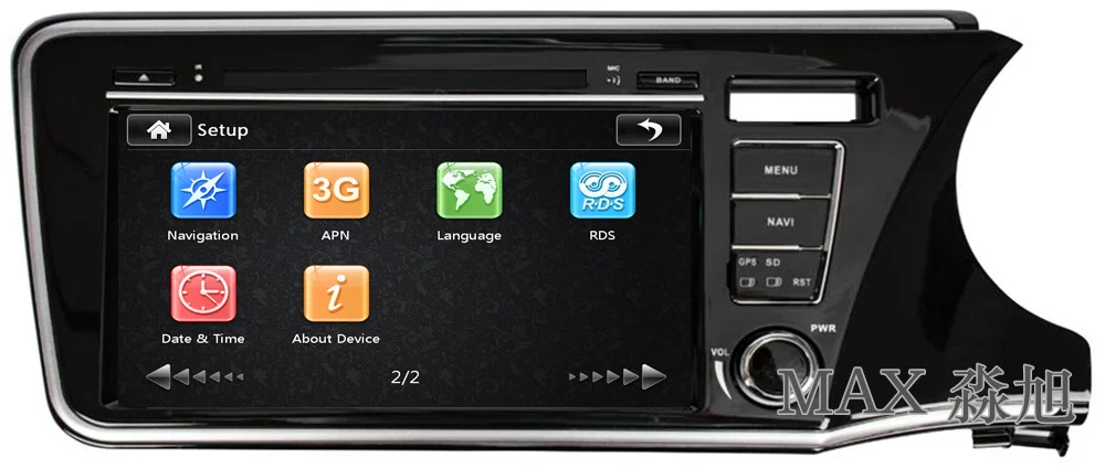 Cheap MAX 2 din 8" Car DVD Player For Right Driving Honda City Radio RDS GPS Navigation System Free Map 3G 1080P Bluetooth call/music 2