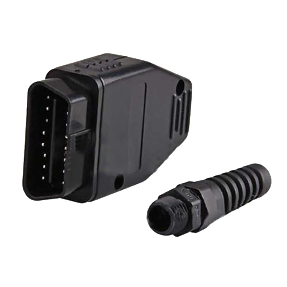 

2016 Wholesale 20pcs/lot OBDII/EOBD/JOBD/OBD/OBD 2/OBDII/EOBD 2/OBD11/J1962 Male Connector Plug Adapter Wiring New