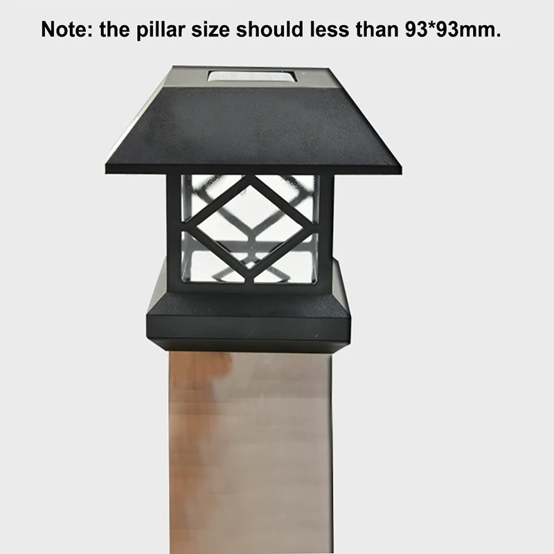 Наружная Водонепроницаемая солнечная энергия светодиодный столб световая Колонка фара дверная лампа садовая вилла Простое домашнее квадратное настенное бра