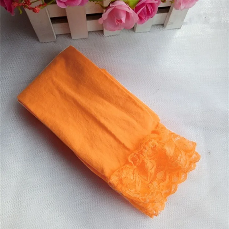 summer new Kids Girl leggings summer stretch Lace Leggings skinny capris Pants Candy color (18)
