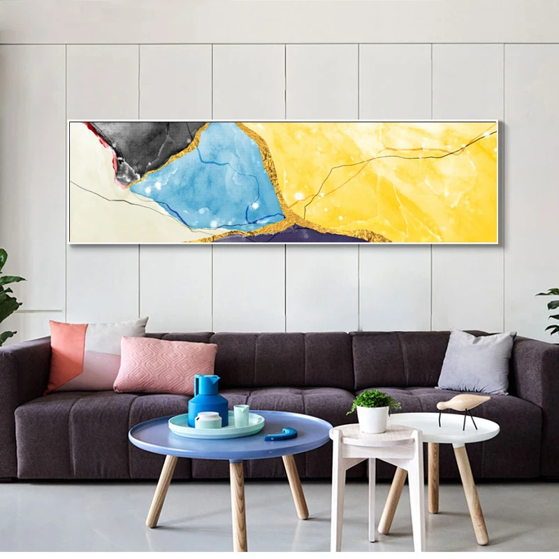 

Home Decor Print on Canvas - Youthful Color Abstract Wall Art Posters and Prints, Canvas Painting for Living Room Cuadros Decor