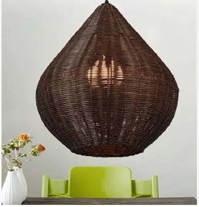 الخيزران بسيطة فانوس قلادة أضواء الإبداعية طاولة طعام بار مقهى الملابس مخزن الزخرفية الإضاءة قلادة ضوء زا zb48