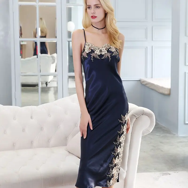 silk nightwear gown