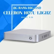 Мини-компьютер C1037U 8 г 512ram + 16 г SSD + WIFI рабочего мини башня компьютерные чехол мини настольных пк htpc с абс чехол