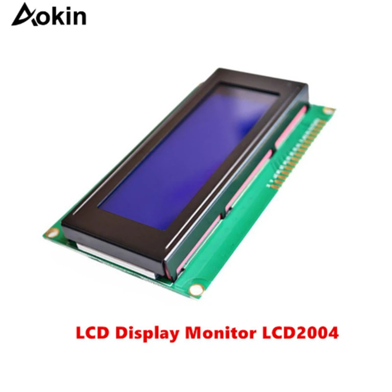 Aokin LCD монитор LCD2004 2004 20X4 5V символ синий экран подсветки и IIC I2C для Arduino UNO MEGA R3