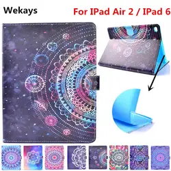 Wekays для Apple iPad Air 2 Стенд Смарт искусственная кожа флип Fundas чехол для Coque iPad Air 2 iPad 6 планшеты Чехол для iPad Air 2