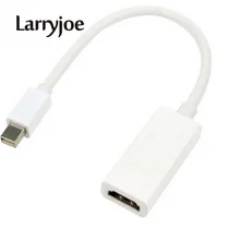 Larryjoe для MacBook Pro Air Для iMac Thunderbolt мини кабель DP-HDMI мужчин и женщин мини дисплей порт к HDMI адаптер