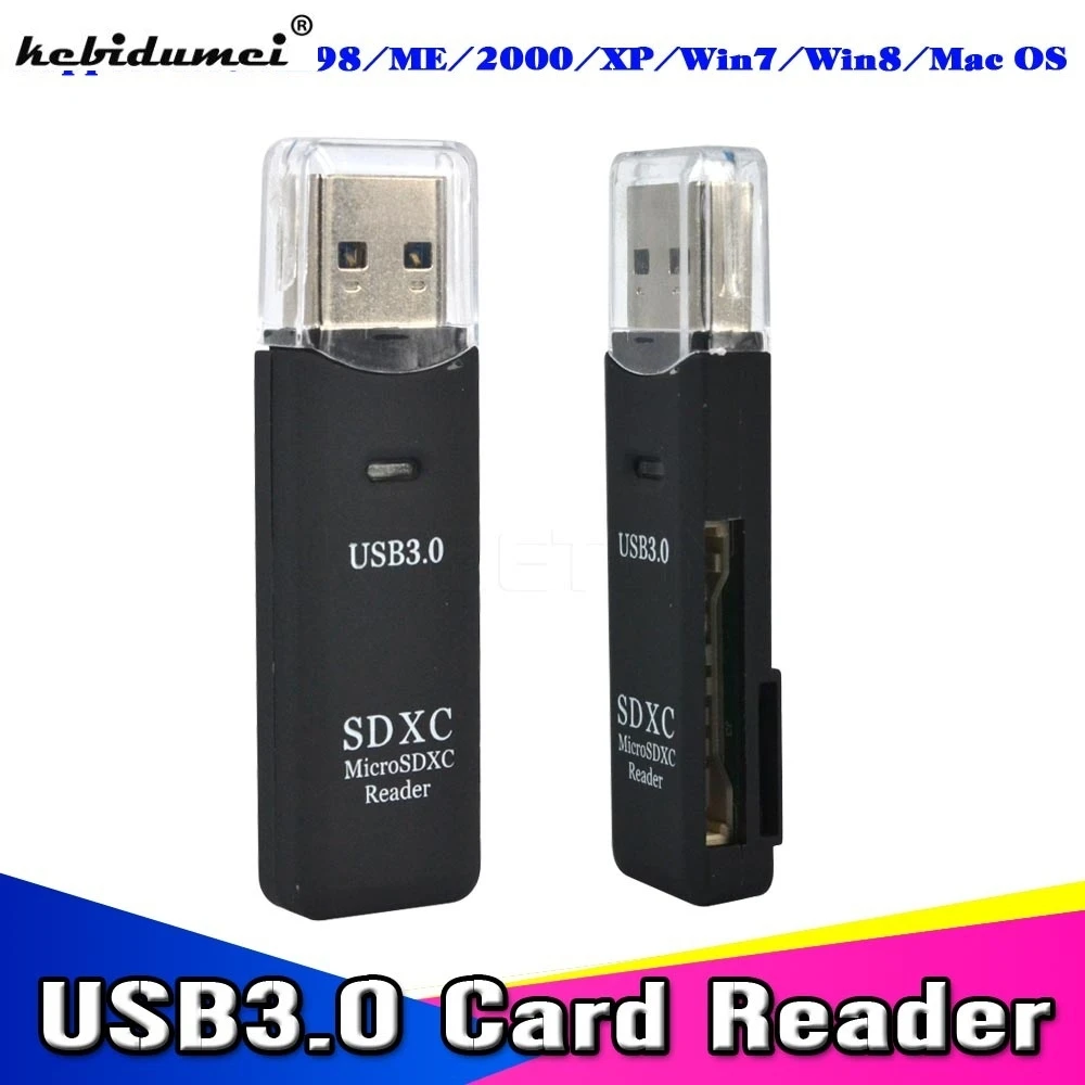 

kebidu USB 3.0 Card Reader SD/Micro SD TF OTG Smart Memory Card Adapter for Laptop USB 3.0 multi Smart Cardreader SD Card Reader