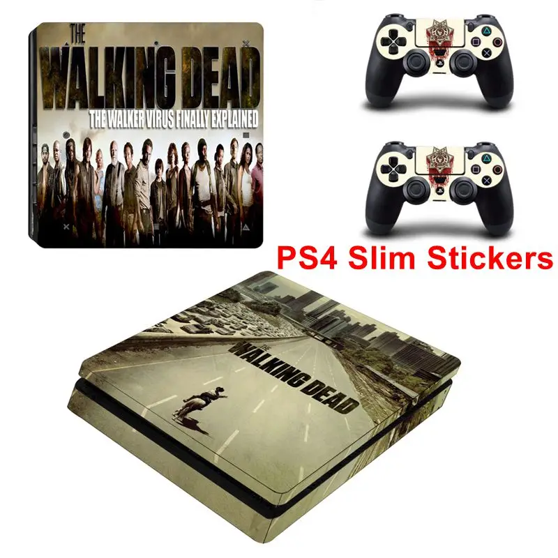 Горячие фильмы Comics Ходячие мертвецы Стиль кожи Стикеры чехол для Playstation 4 Slim PS4