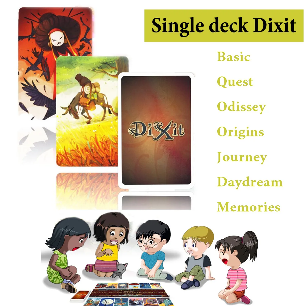 

2018 dixit cards game English original back for home party fun playing card board game