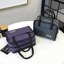 Женская портативная Холщовая Сумка-тоут модная повседневная Простая Дорожная сумка