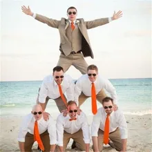 Классический летний пляжный Свадебный костюм для мужчин из 3 предметов(пиджак+ брюки+ жилет+ галстук), вечерние костюмы для жениха, Masculino Trajes De Hombre Блейзер 184