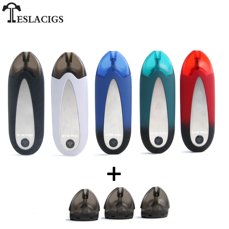 Оригинальный Tesla WYE Pod Vape Starter Kit 430 мАч батарея все в одном электронная сигарета